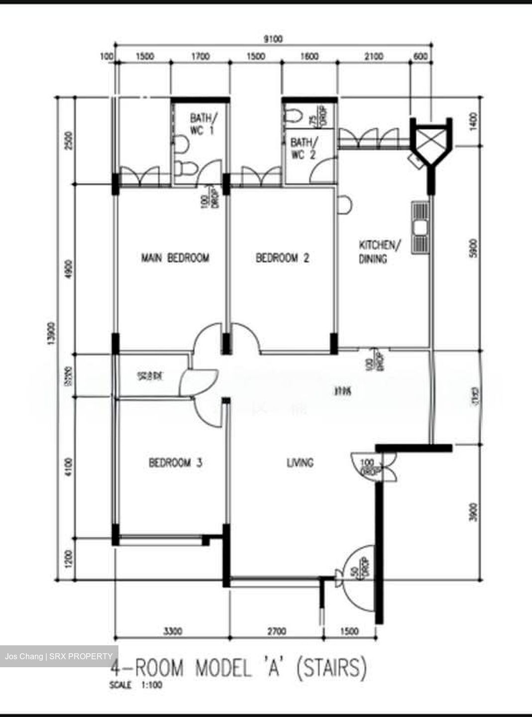 Blk 906 TAMPINES PALMSVILLE (Tampines), HDB 4 Rooms #577882631